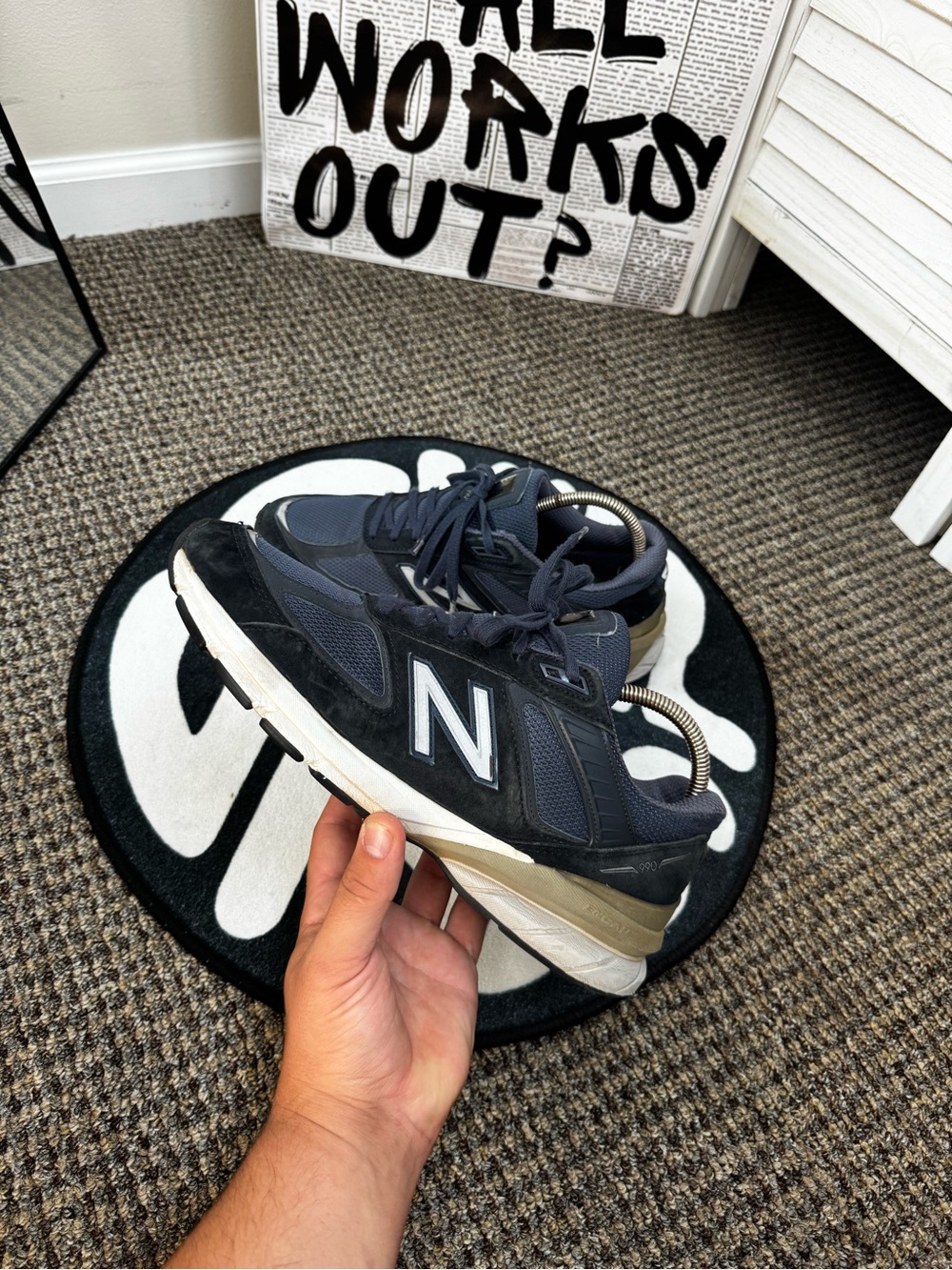 New Balance 990v5 Made in USA Navy M990NV5 Men’s US 10.5 EU 44.5
